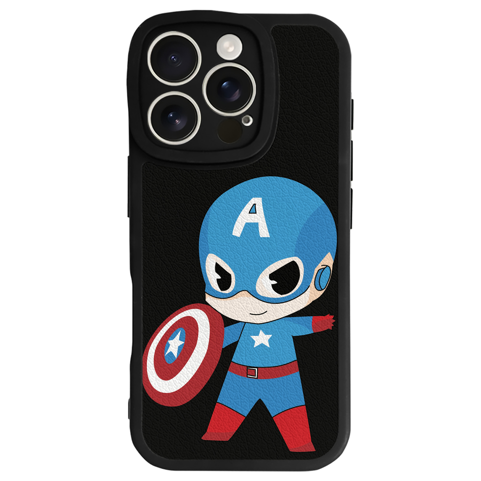 （画像用） アベンジャーズ The Avengers 【iPhone 16シリーズ対応】シリコンスマホケース（レザー調） 材質：シリコン